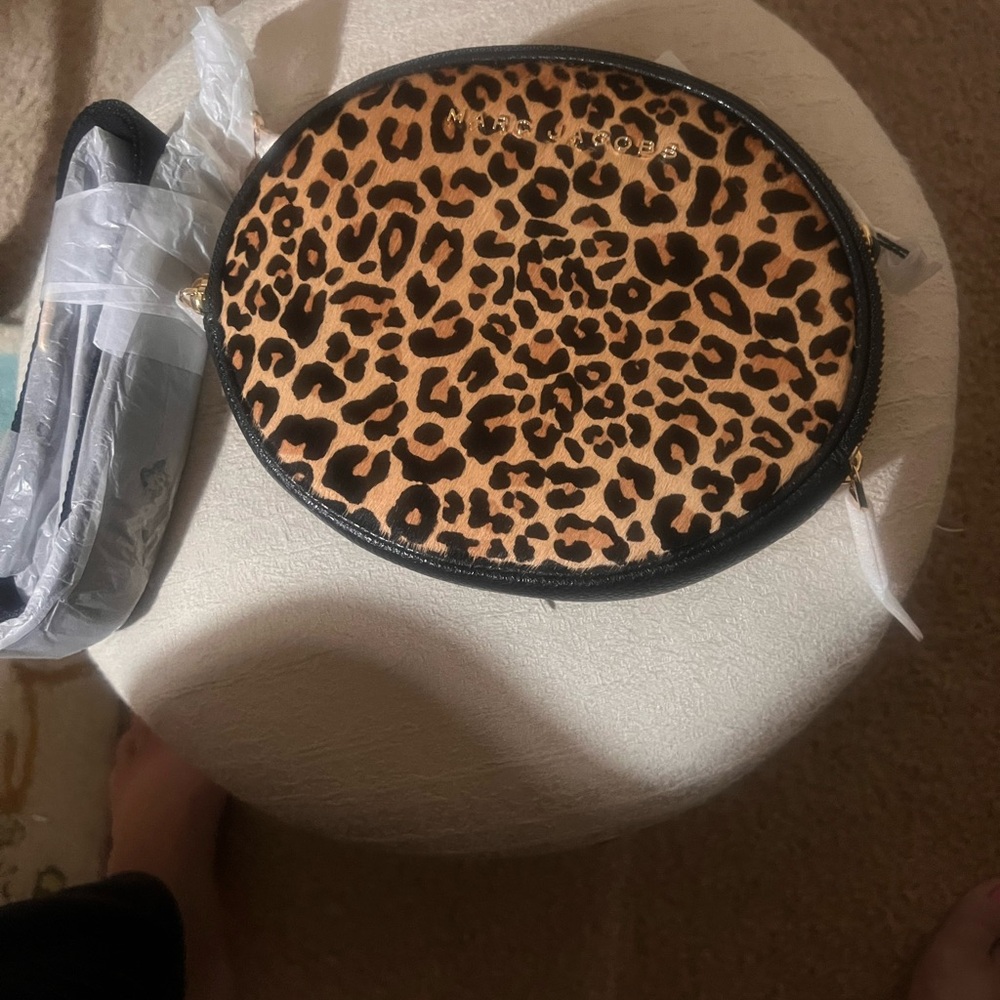 Michael Kors Tan and Black Leopard Crossbody Bag - Picture 3 of 4